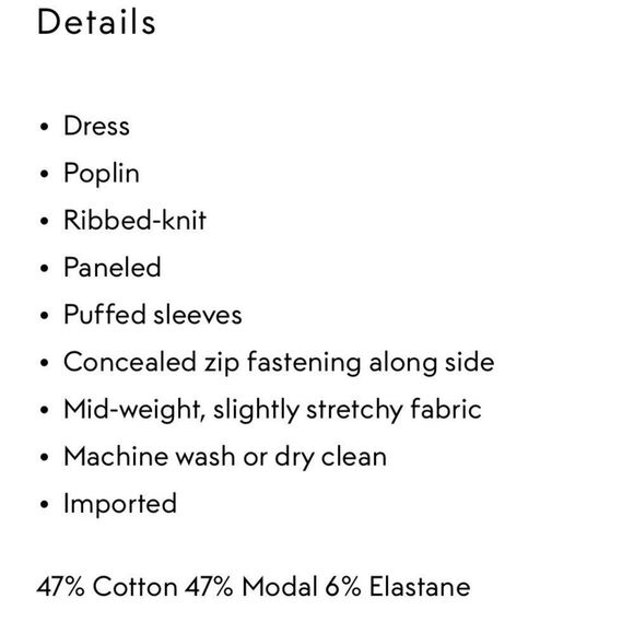 ULLA JOHNSON Tilda Black Mixed Media Mini Dress Small - Picture 6 of 6